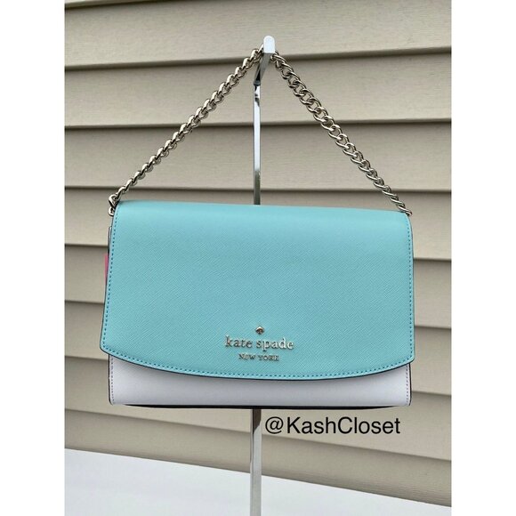 Kate Spade crossbody carson purse convertible shoulder bag poolside multi - Picture 4 of 12